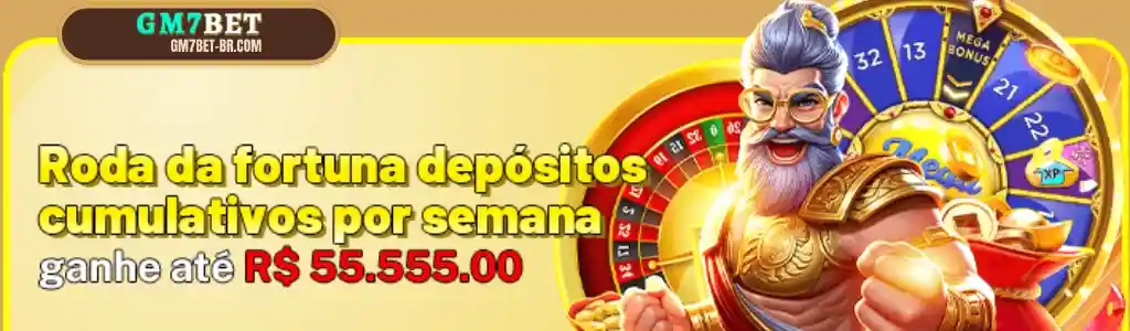 Roda da Fortuna com prêmios semanais no GM7BET
