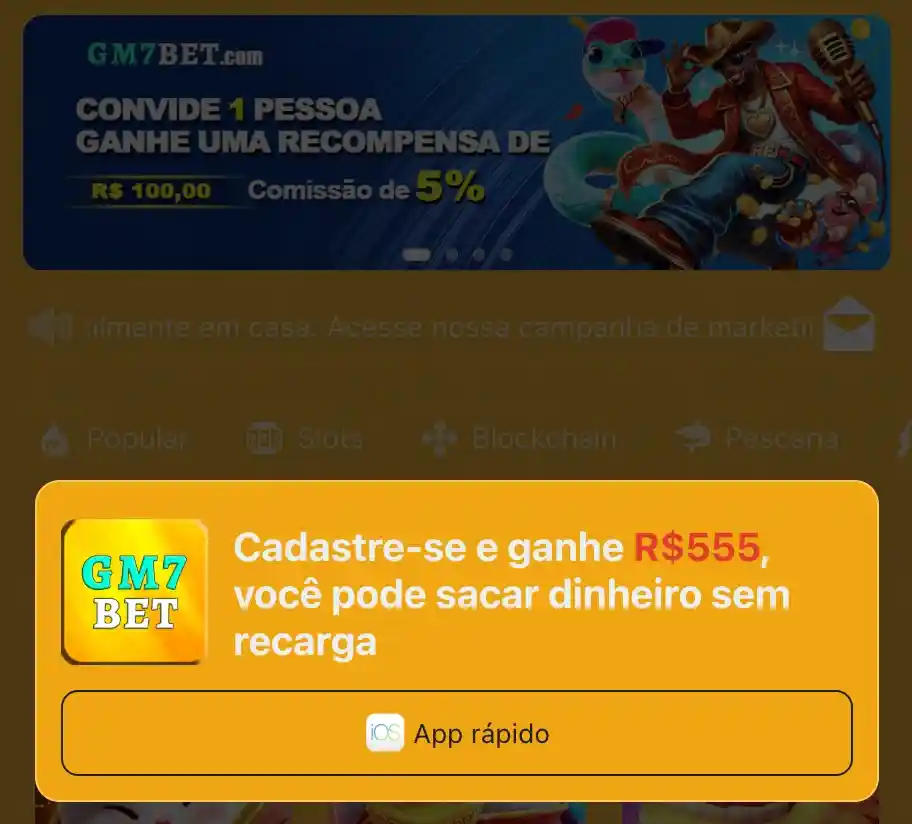 Baixe o aplicativo do GM7BET cassino no celular