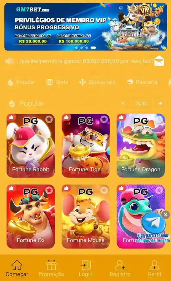 Download do app GM7BET em smartphone Android